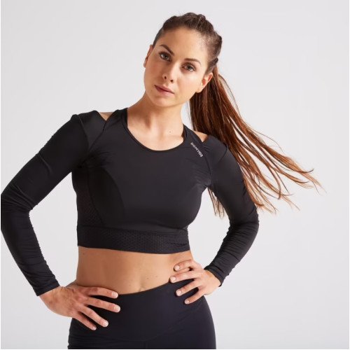 Women Gym Tshirt Polyester Long Sleeved