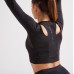 Women Gym Tshirt Polyester Long Sleeved