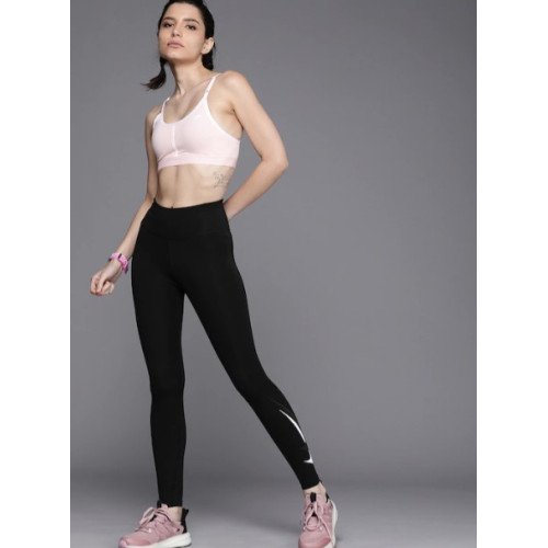 Black Dri-FIT Swoosh Run Mid-Rise Running Leggings