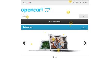 Snowflakes effect for OpenCart 4 (Christmas Module) image