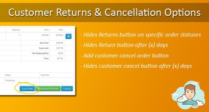Customer Returns and Cancellation Options Extensions & Modules image