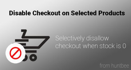 Disable checkout on Selected Products for OpenCart image