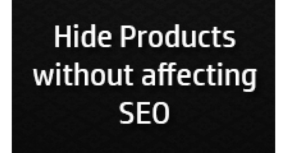 Hide Products from list without affecting SEO image