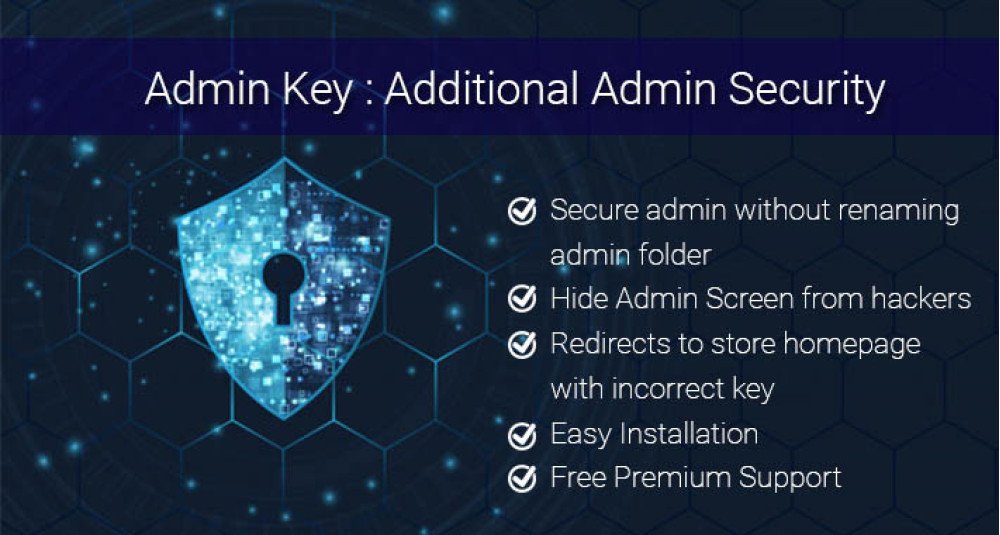OpenCart Admin Key : Additional Security for OpenCart Admin Login Page Extensions & Modules image