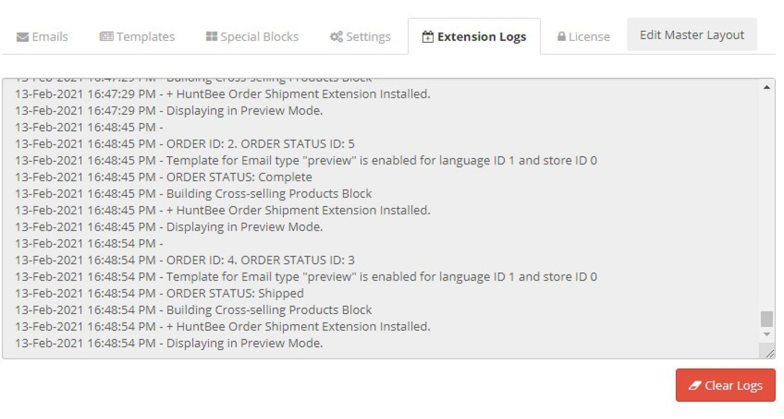 OpenCart Professional Order Status Email Designer 5 | Huntbee