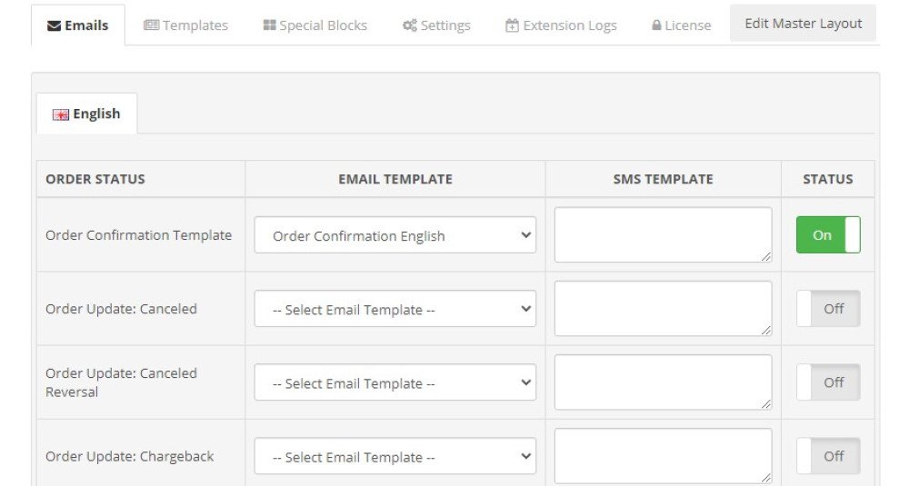 Order Status Email / SMS Template Designer PRO image