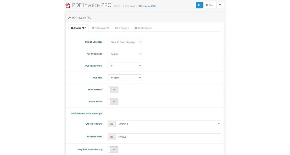 PDF Invoice Generator and Email Attachment PRO Extensions & Modules image
