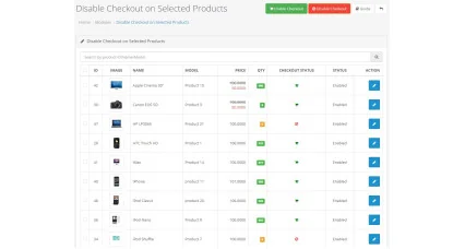 Showing image for Disable checkout on Selected Products for OpenCart Disable checkout on Selected Products for OpenCart image