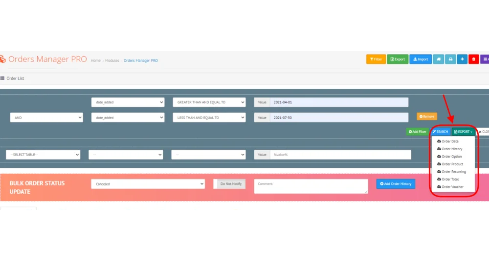 Showing image for Orders Manager PRO for OpenCart - Advanced Order Management Orders Manager PRO for OpenCart - Advanced Order Management image
