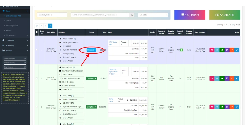 Showing image for Orders Manager PRO for OpenCart - Advanced Order Management Orders Manager PRO for OpenCart - Advanced Order Management image
